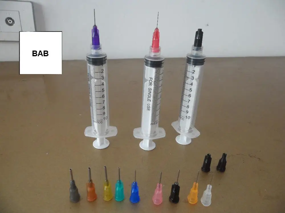 10cc/ML hand gluecraft Liquid Dispensing Glue syringe thick glue E6000 / water-based crystal rhinestone with mixed-size Needle