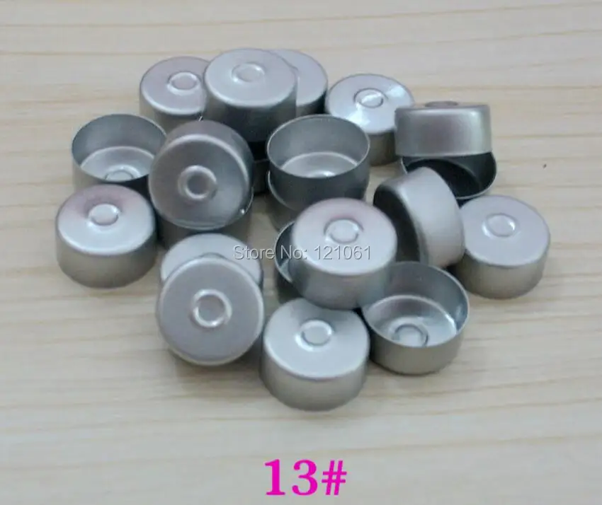 

13mm aluminium cap ,300pcs/lot,Colored pharmaceutical caps,aluminium tops for crimp glass vial