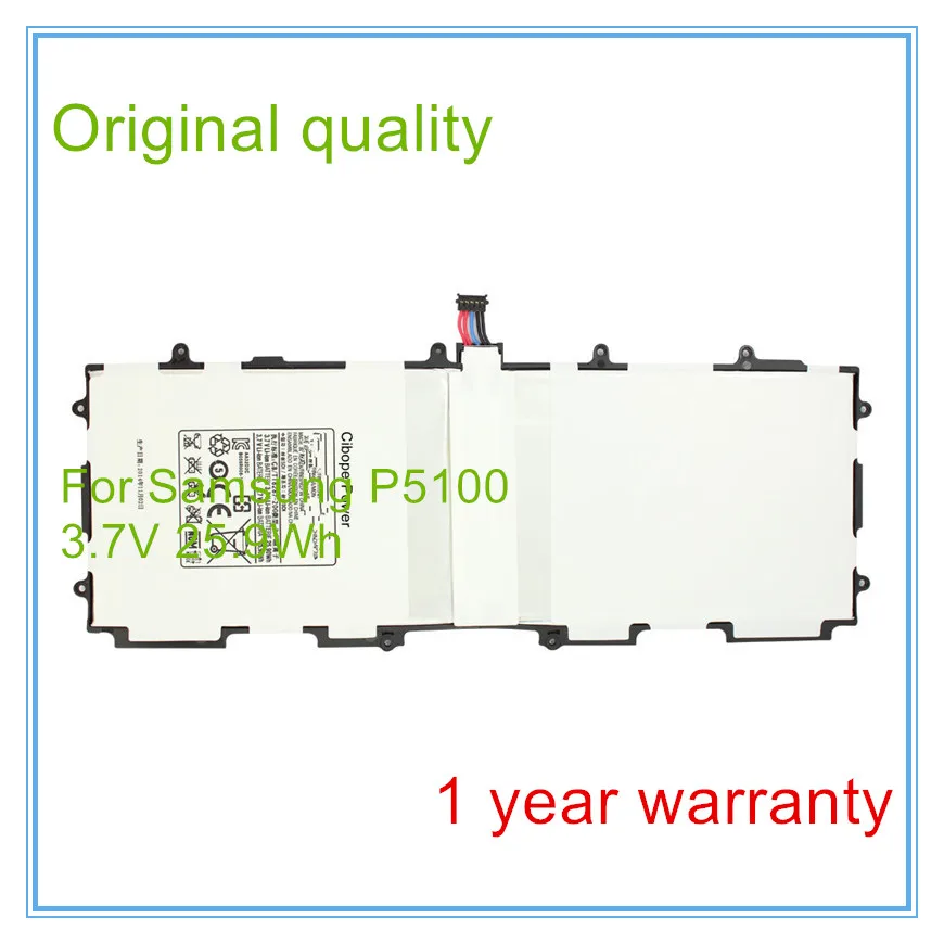 Original Battery For  Note 10.1 Battery Tab 2 P5100 P5110 Tablet Battery P7500 P7510 N8000 N8010 SP3676B1A