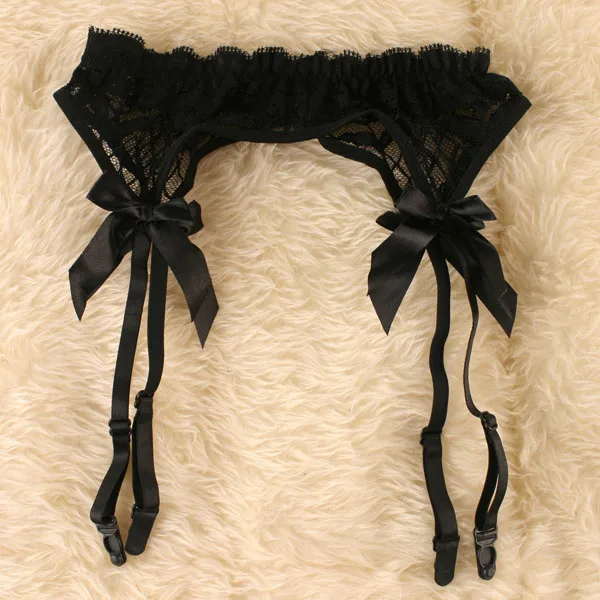 

Fashion silk stockings Accessories sexy spaghetti strap lace socks body shaping women's garters bow one-piece