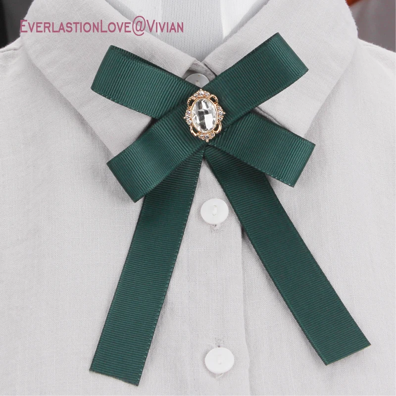 SUQI-broches de lazo de moda para mujer, alfileres de joyería para mujer, lazo de cuello, broche de lazo para mujer, broche de corbata para fiesta, boda 2019