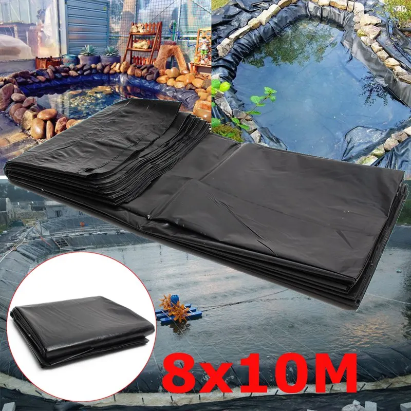 20s 8*10m Large Fish Pond Liner Garden Pools Reinforced HDPE Heavy Duty Landscaping Pool Pond Waterproof Liner Cloth