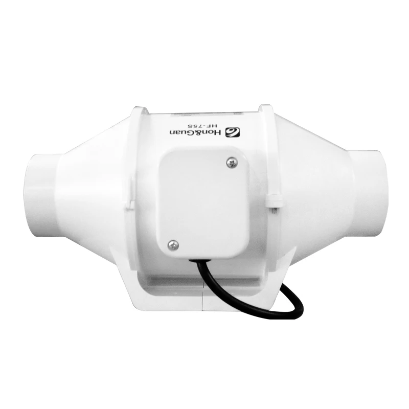 Exaustor turbo de 3 polegadas, ventilação plástica para exaustão de 75mm, duto de 220v