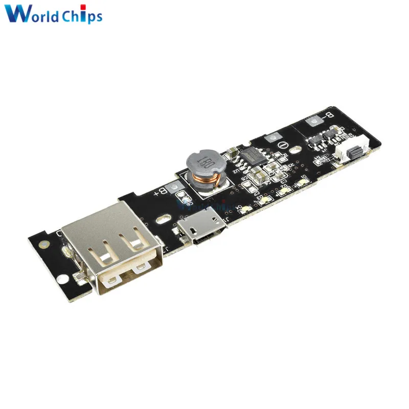 5V 2.1A PCB Step Up Boost Power Module Power Bank Charger Charge Module Charging Circuit Board DIY 18650 Battery