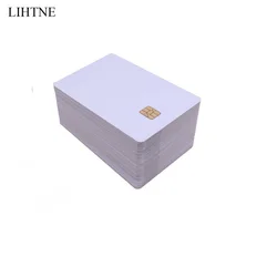 100PCS Contact IC Card With SLE 4442 Chip With Hico Magnetic Stripe 2 in 1 Blank PVC IC Cards