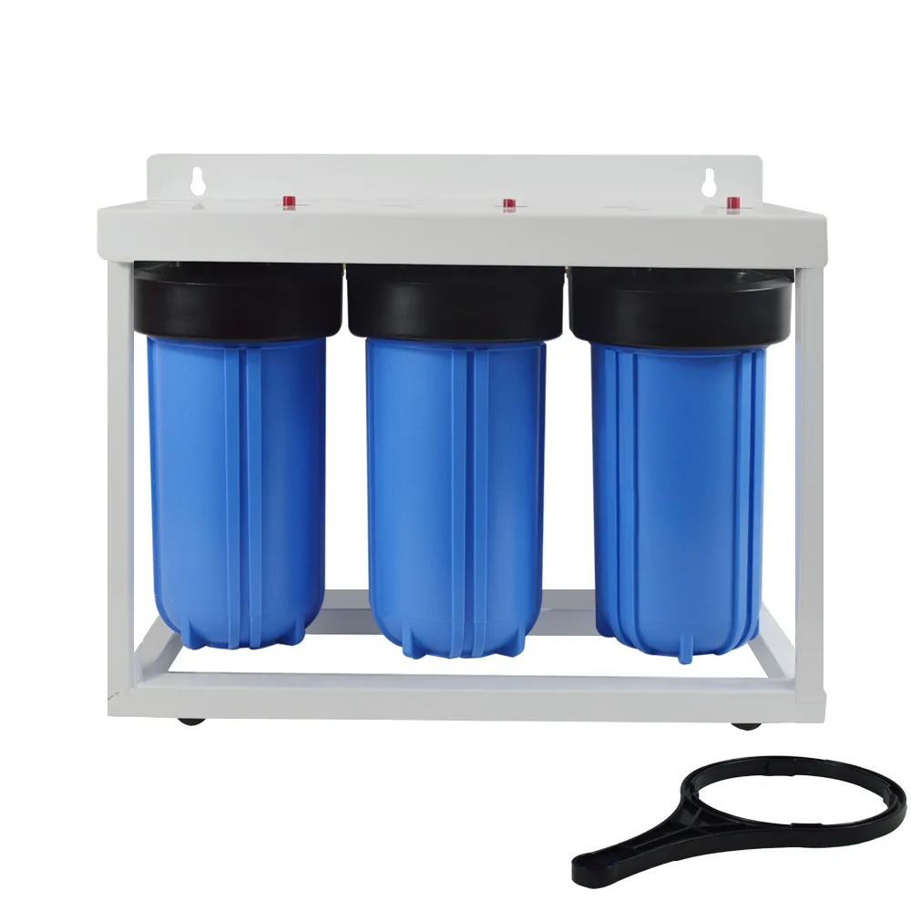 High Quality! 3-Stage Big Blue Whole House Water Filtration System with 10\