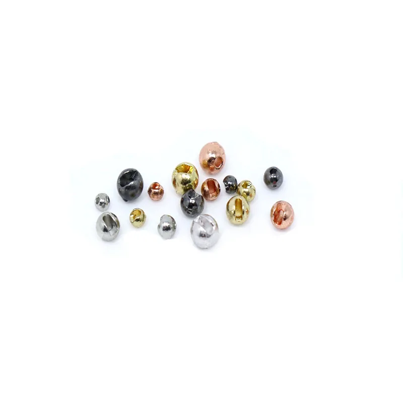 PERSUADER 50 pcs/set tungsten slotted fly tying head beads high tense counter sunk round nymph head ball fly fishing materials