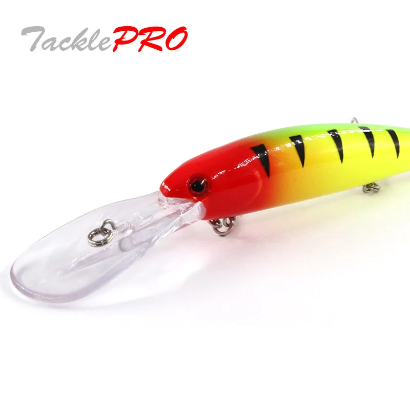 

TacklePRO M65 Vobler Fishing Lure Minnow 12CM Fish Artificial Baits 20.1G Deep diving 8m crankbaits Fishing Wobbler Lures