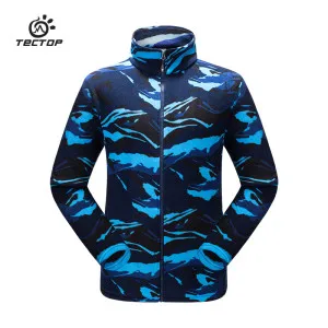 tectop men women Couple models outdoor Fleece jackets windproof lightweight Breathable keep warm Camouflage folk-custom coat