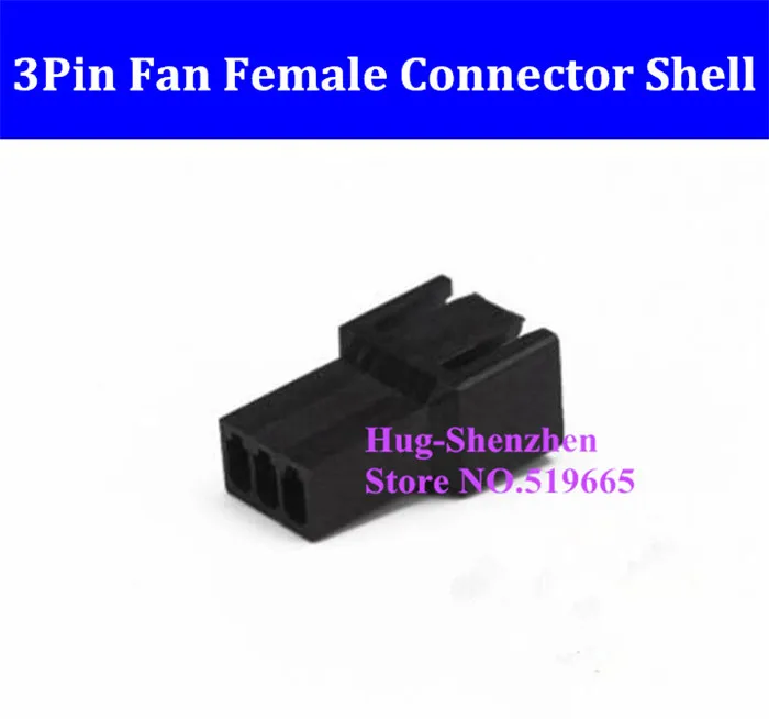 

China Wholesale Molex 3Pin 3 Pin PWM Fan Female Power Supply Connector plastic shell for male terminals - Black