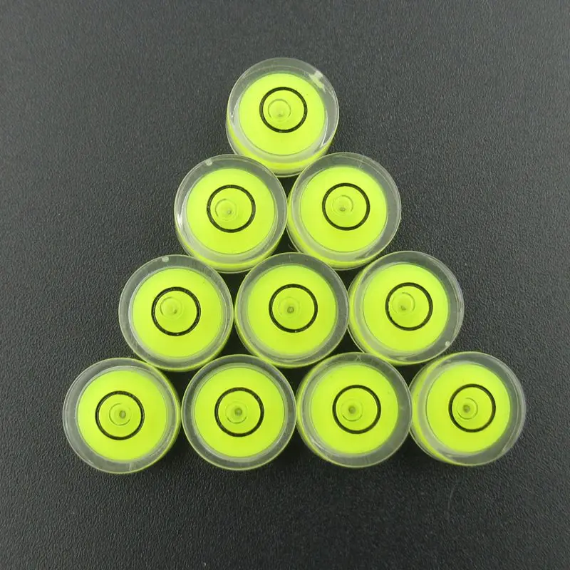 HACCURY 11.8*6mm High Accuracy spirit Level of beads Arcylic Round Mini bubble level tools horizontal instrument