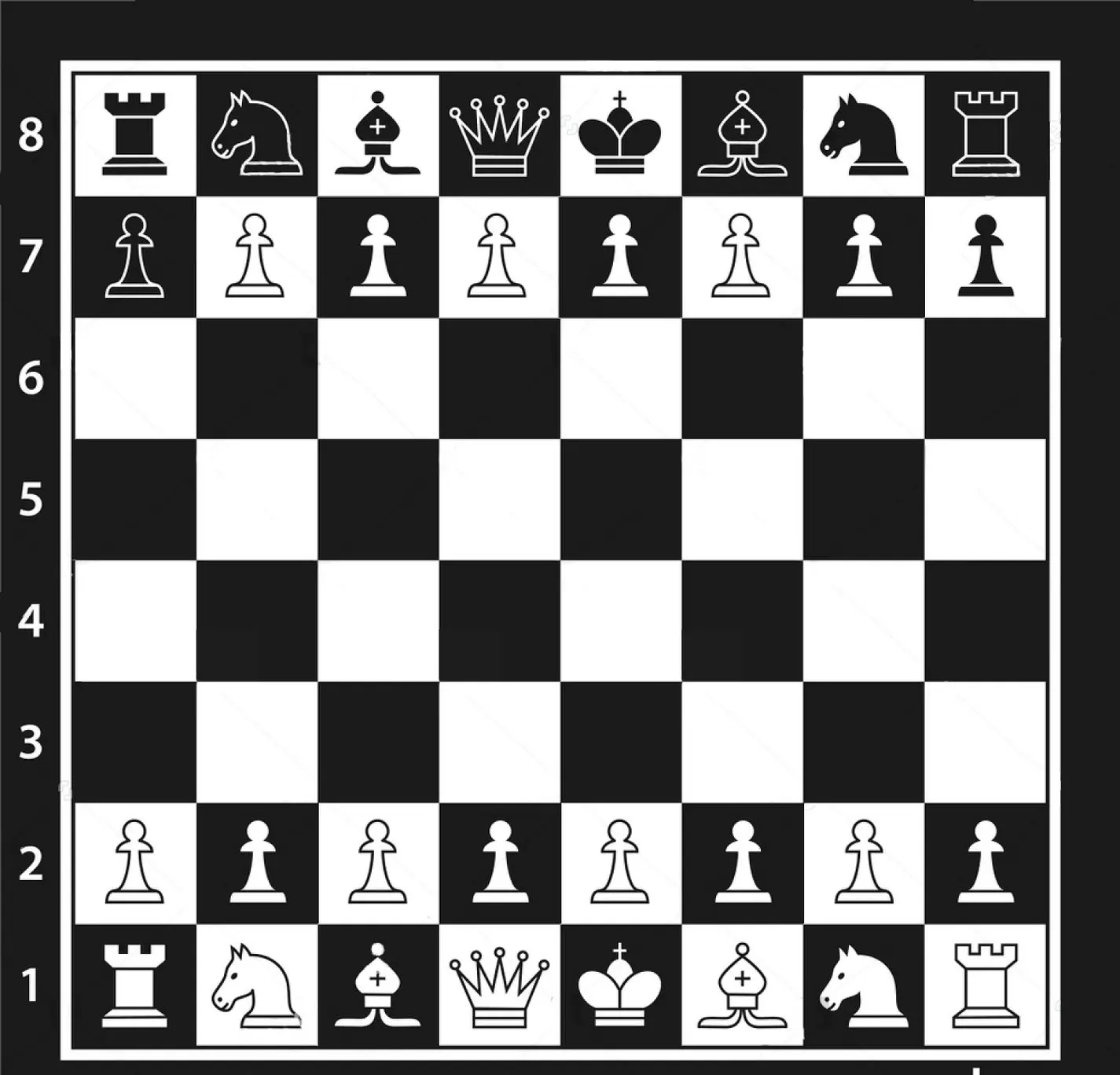 

Black White Chess Board Chess Pieces photo backdrop High quality Computer print wall background