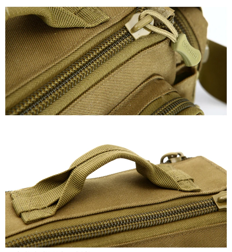 Männer Taille Tasche 1000D Nylon Wasserdichte Fanny-Pack Gürtel Hüfte Bum Sling Brust Taschen Daypack Military Reise Assault Molle Tasche – Detail 25
