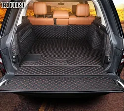 High quality! Full set car trunk mats for Land Rover Range Rover L405 long model 2019-2013 waterproof boot carpets cargo liner