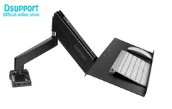 Keyboard Tray with VESA Mounting Hole 100x100mm for DIY Stand Working Keyboard Holder fixed with Monitor Holder Arm