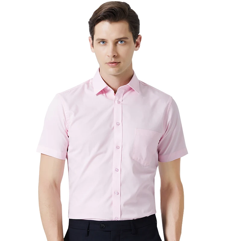 Drymargarida camisa masculina manga curta, camisa social para trabalho de alta qualidade ds320, verão 2019