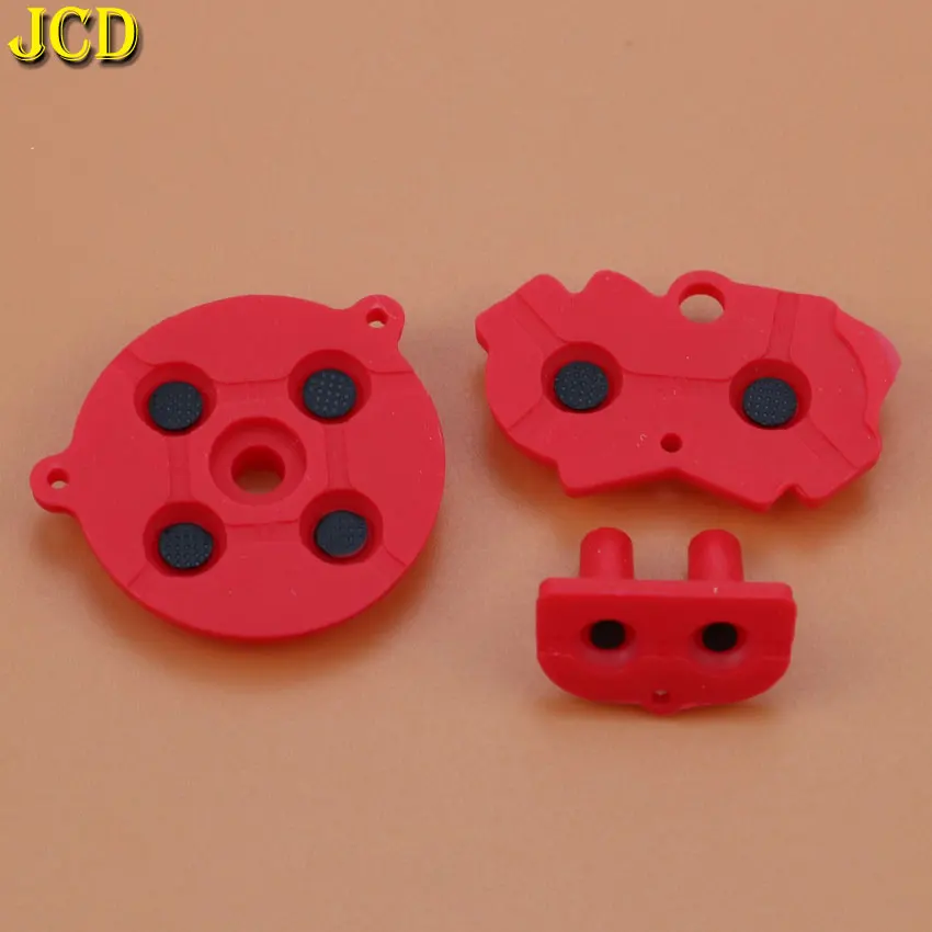 JCD-Juego de botones conductores de goma coloridos, A-B d-pad para GBA, silicona, selección de inicio, teclado
