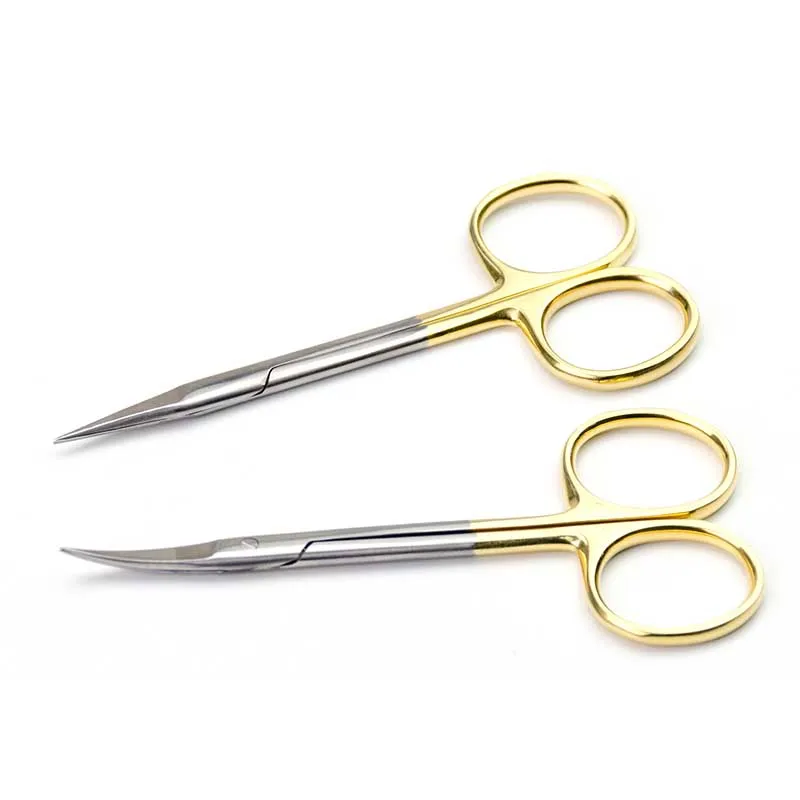 9.5CM  Ordinary cheap medical surgical eye scissors beauty scissors cut tissue scissors