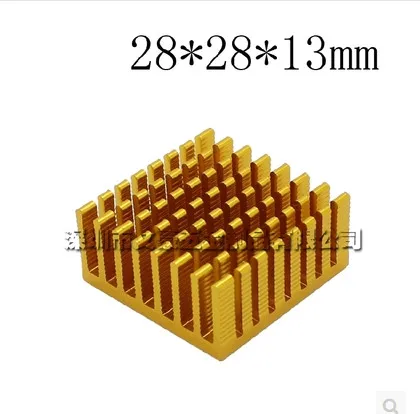 50pcs Hot sell 28*28*13MM aluminum radiator,chip heat conduction block