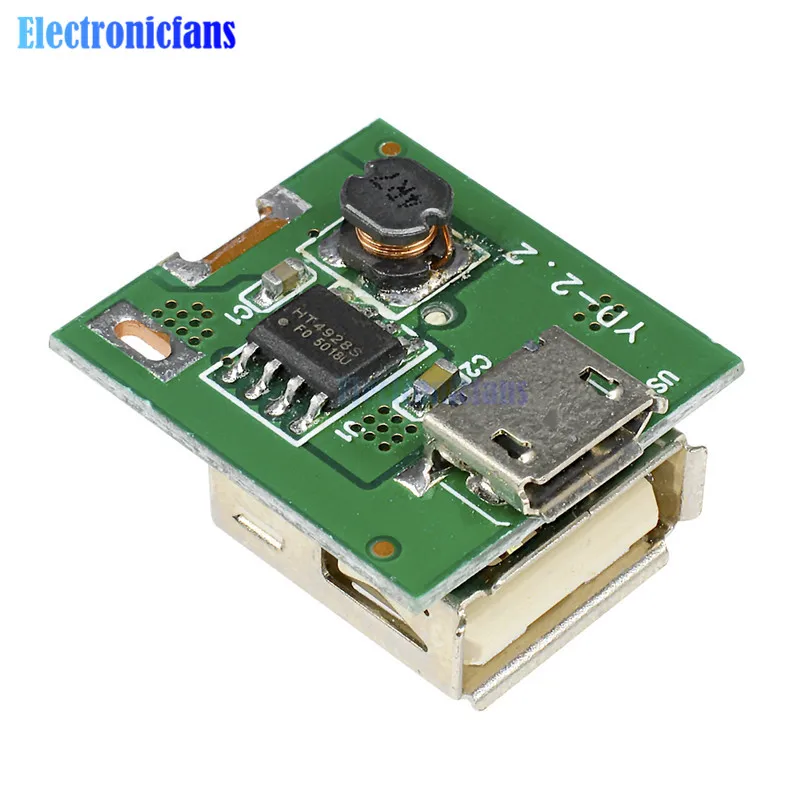 5Pcs 5V Step-Up Power Module Lithium Battery Charging Protection Board Boost Converter LED Display USB For DIY Charger