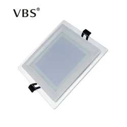 Dimmable LED Panel Downlight Square Glass Panel Lights High Brightness Ceiling Recessed Lamps For Home SMD5730 AC110V AC220V