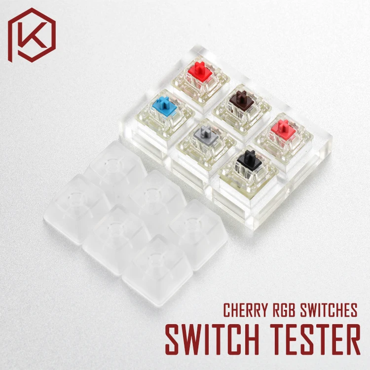 acrylic Switch Tester 2X2 3X3 clear housing for cherry blue red black brown silent red speed silver rgb switches Aluminium