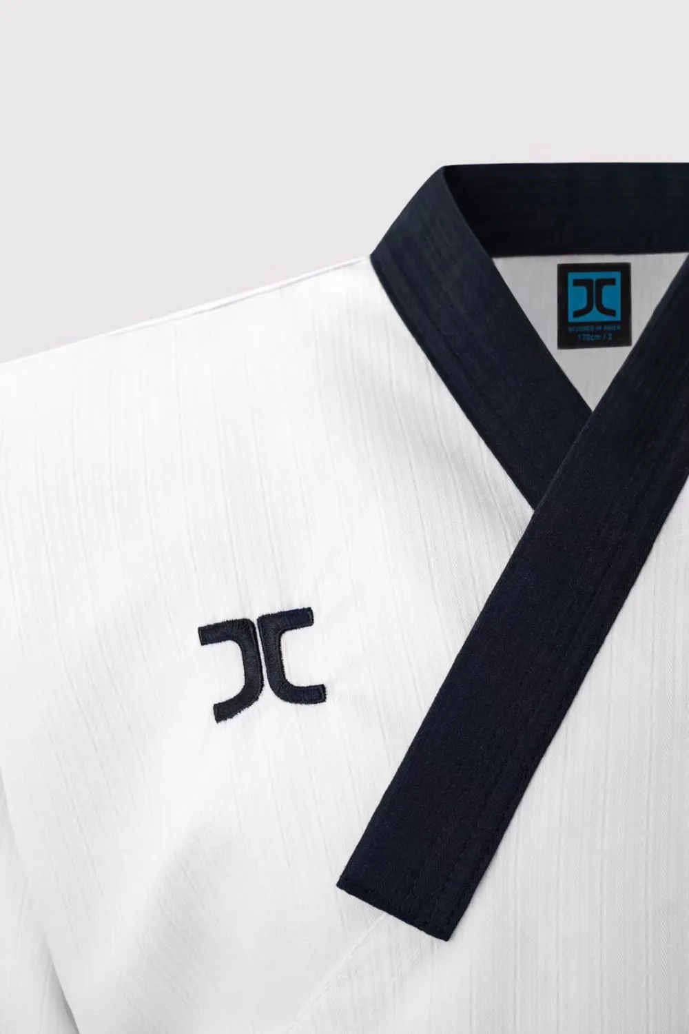Jcalicu original mundo taekwondo poomsae dan doboks jc wt júnior dan masculino & feminino sênior chefe unissex dan taekwondo uniformes