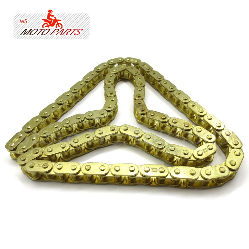 T8F#102/104/108 links GOLD O-RING chain ATV MINI dirt bike/pit bike  can choose thelinks you want