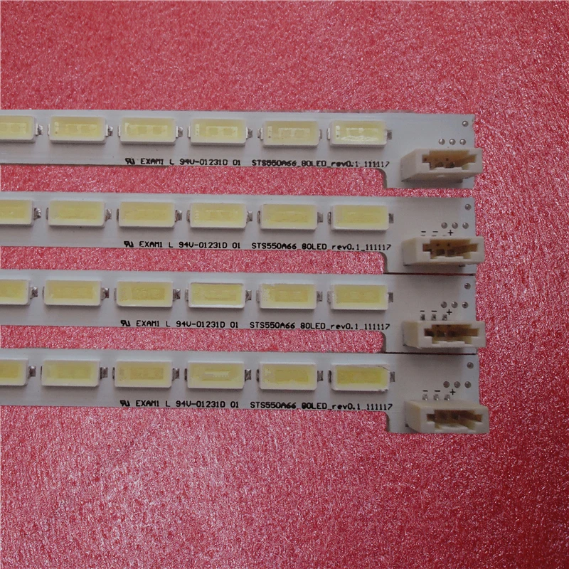 

New 10 PCS 80 LEDs 676mm LED55X5000DE LTA550HQ22 550HQ20 HQ16 LED strip LJ64-03515A STS550A66_80LED_rev0.1_111117