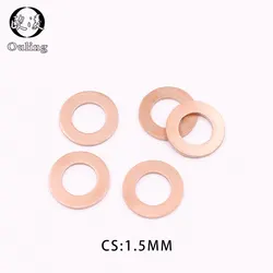 10Pcs DIN7603 M6 M8 M9 M10 M12 M14 M16 M18 M20 T3 ORing Gasket Sealing Ring Copper Washer Boat Crush Washer Flat Seal Fitting-.-