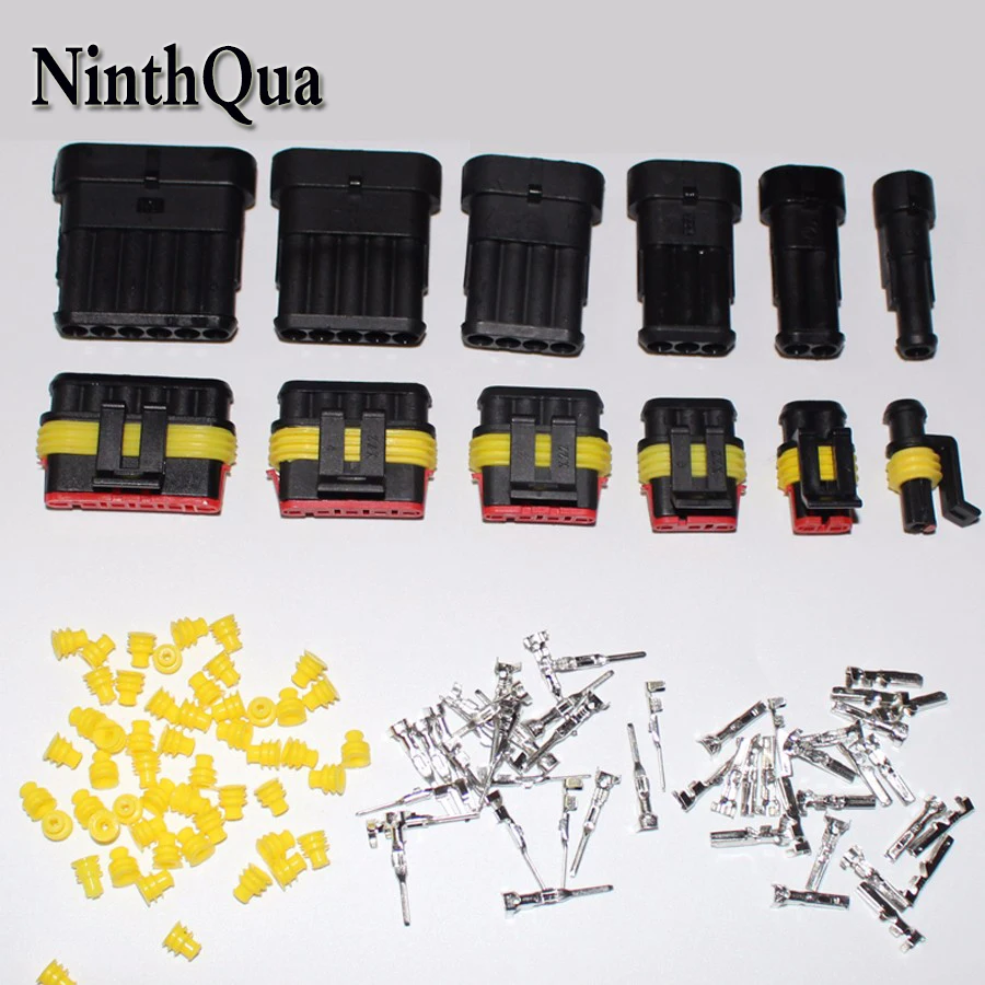 2 комплекта, 1,5 дюйма, 1/2/3/4/5/6 контактов, водонепроницаемый разъем, электрический провод, штепсельная вилка Jac для автомобиля, автомобиля, мотоцикла