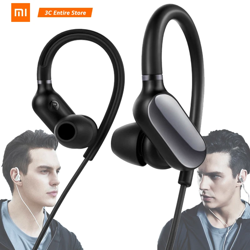 Original Xiaomi Mi Sports Headset Mini Bluetooth 4.1 Wireless  With Microphone Mic Waterproof Earphone For Smart Phone Ear Hook