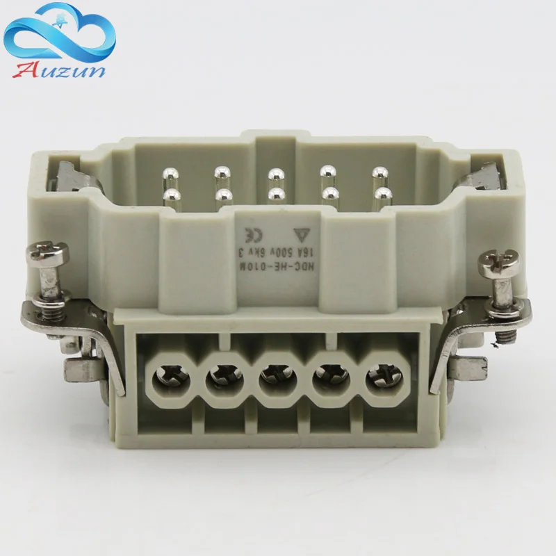 10 core Heavy duty connector HDC-HE-010 The male connector and the female connector 16A500V Aviation plug core