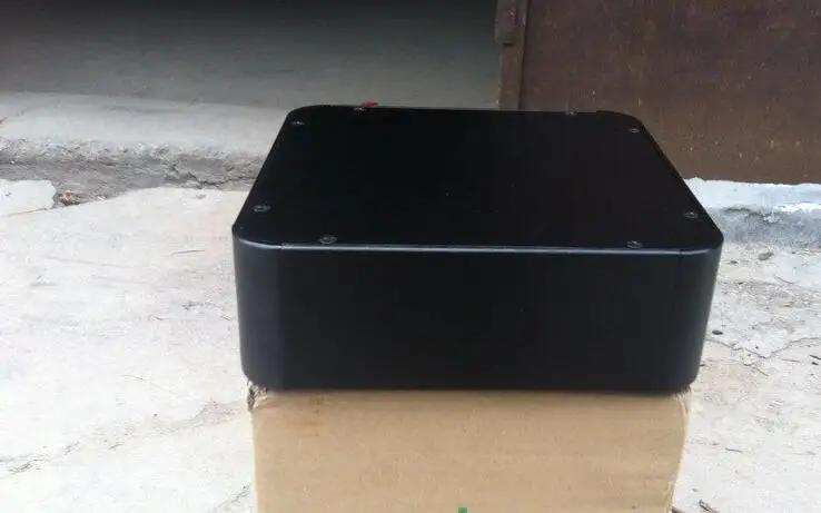 GZbotolave 2107 R 풀 알루미늄 프리앰프 인클로저, DAC 케이스, 파워 앰프 섀시, AMP BOX 블랙