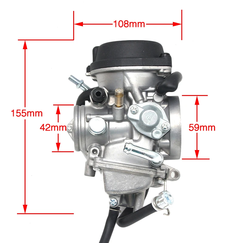 Sclmotos - PD36J 36mm Motorcycle Carburetor Carburador Carb for Kawasaki KLF400 KSF400 KVF400 For Suzuki LTZ400 Quad ATV Racing