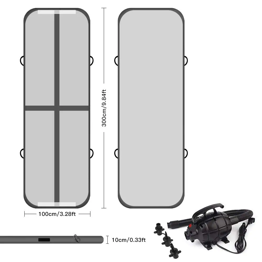 Gymnastik Matte, Aufblasbare Air Track Tumbling Matte Gym für Gymnastik, Luft Boden Matte für Zu Hause, Picknick, übung, Cheerleading