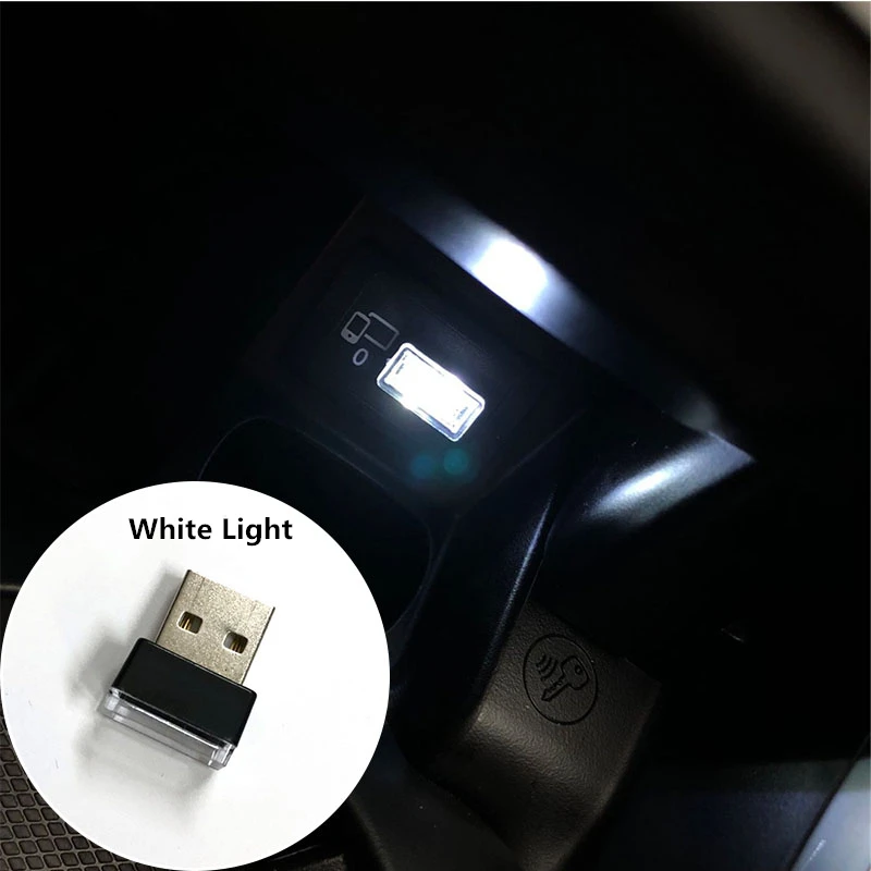 1pcs Car-Styling USB Atmosphere LED Light Case for Subaru Forester Outback Legacy Impreza XV BRZ Tribeca Trezia