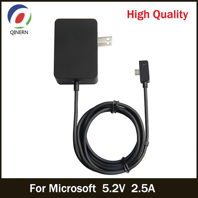 

QINERN 5.2V 2.5A 13W Power Adapter Charger for Microsoft Surface 3 Tablet Laptop Adapter Power Supplies Pour Microsoft