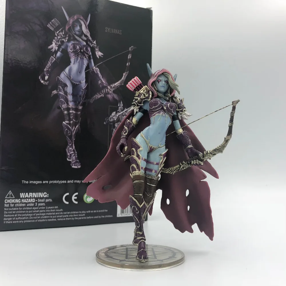 Sylvanas Dark Traxex PVC Action Figure Windrunner Darkness Ranger Lady Collection Model 14cm