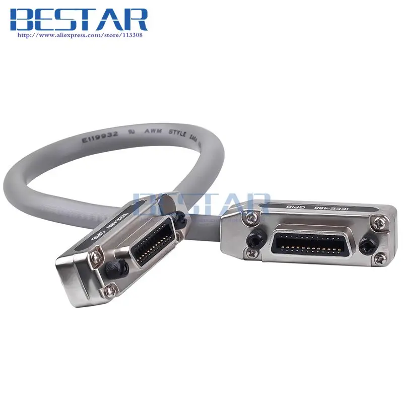 IEEE488 Cable IEEE 488 High Speed Transmission Gpib Line IEEE-488 GPIB Bus Interface Cable 0.5m 1m 1.5m 2m 3m 5m 10m 50cm 5ft