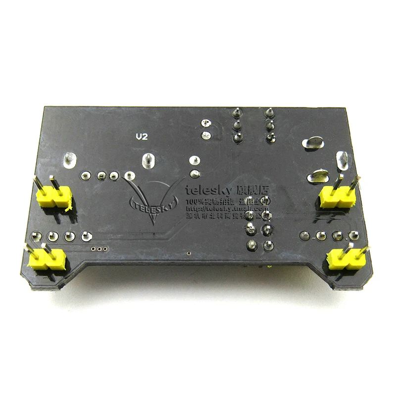 Breadboard Power Module Compatible with 5V 3.3V MB-102 Power Board Dual 5V/3.3 Black