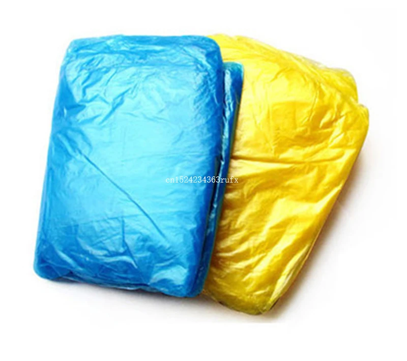 5000pcs Disposable PE Raincoats One-time Solid Raincoat Poncho Rainwear Disposable Rain Wear Camping Travel Rain Coat Wholesale