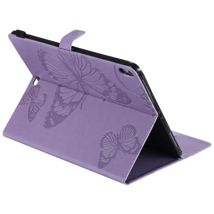 Imagem -04 - para Ipad Pro 12.9 2023 Capa Funda Tablet para Ipad Pro 12.9 A1876 A2014 A1895 A1983 Borboleta Padrão em Relevo Mais Filme Caneta Case