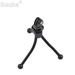 2 in 1 Portble Mini Metal Flexible Tripod Holder Stand+Tripod Mount Adapter For GoPro Hero 6 7 8 9 For SJCAM Accessory