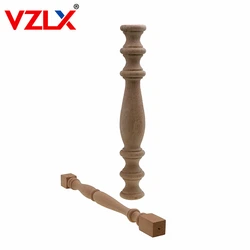 VZLX Corridor Bridge Column Wood Fence Beads Lathe Small Applique Vintage Home Decor Wedding Garden Decoration Accessories Craft