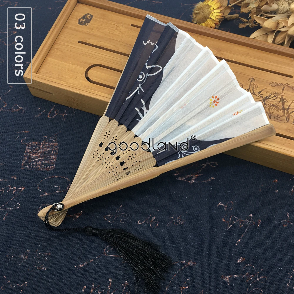 1pcs Summer Woman Lady Man Lovers Party Wedding Dancing Gift Japanese Toroto Silk Fabric Bamboo Folding Hand Fan