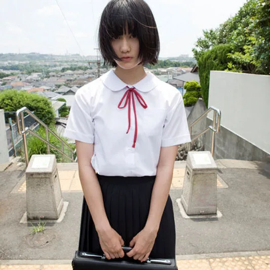 Japanese school uniform JK short-sleeve o-neck shirt |Japan orthodoxy shirt | cute Peter Pan collar