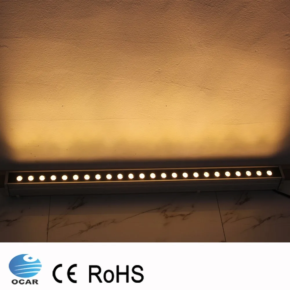 Imagem -06 - Holofote de Led para Parede 1m 24w ac 24v ac 85v265v Área Externa Iluminação Linear Lâmpada 100cm Lavadora de Paredes