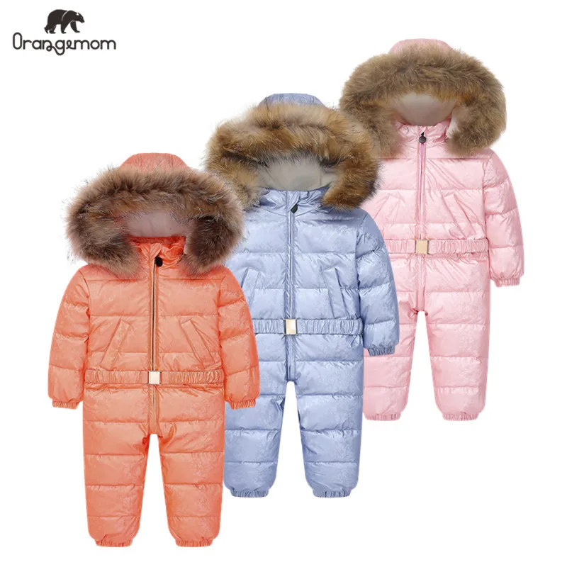 -35 degree Orangemom 2023 Children\'s Clothing Windbreaker Baby Children\'s winter jumpsuit Down jacket coat for girl boys clothes