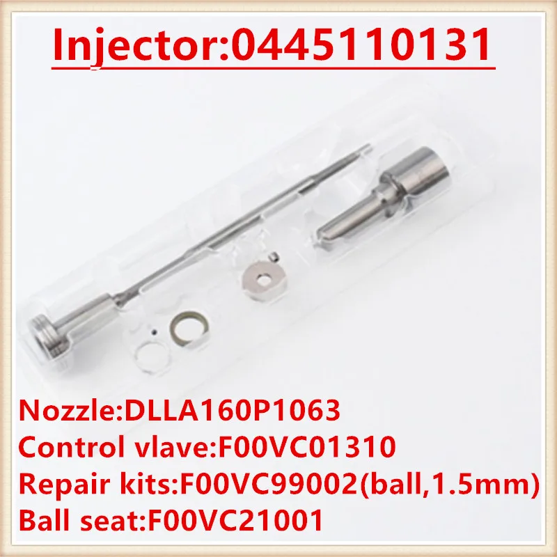 

Common Rail injector repair kits DLLA160P1063 (0433171690) F00VC01310 injection overhaul kits for BMW 0445110131